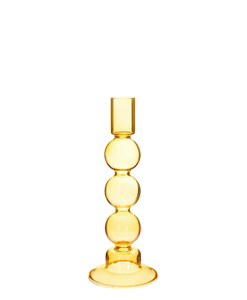 Bubble Yellow Candle Holder
