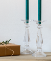 Tilbury Clear Glass Candlestick