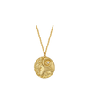 Aries Zodiac Double Sided Coin Pendant Necklace